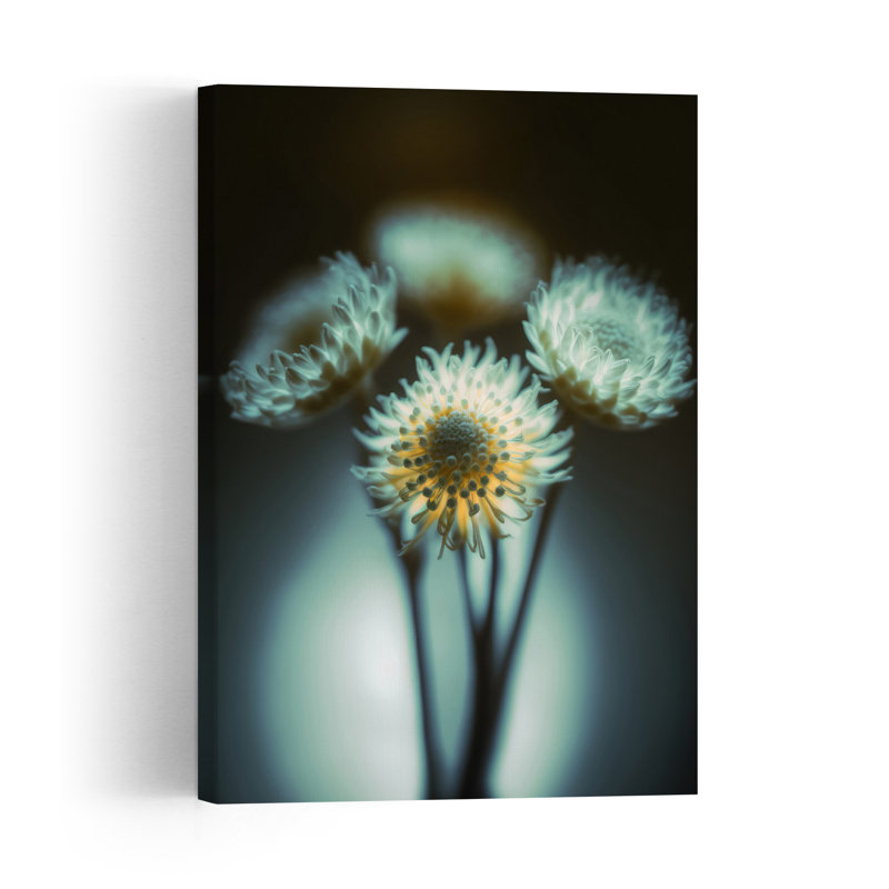 Ethereal Blooms Abstract Contemporary Dreamy Flower Nature Wall Art Print, 60.96cm H x 40.64cm W