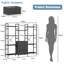 142cm H Metal Book Cabinet Bookcase-1010777034