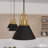 Jasmine Roth 1 - Light Flat Matte Black Cone Pendant-91604930