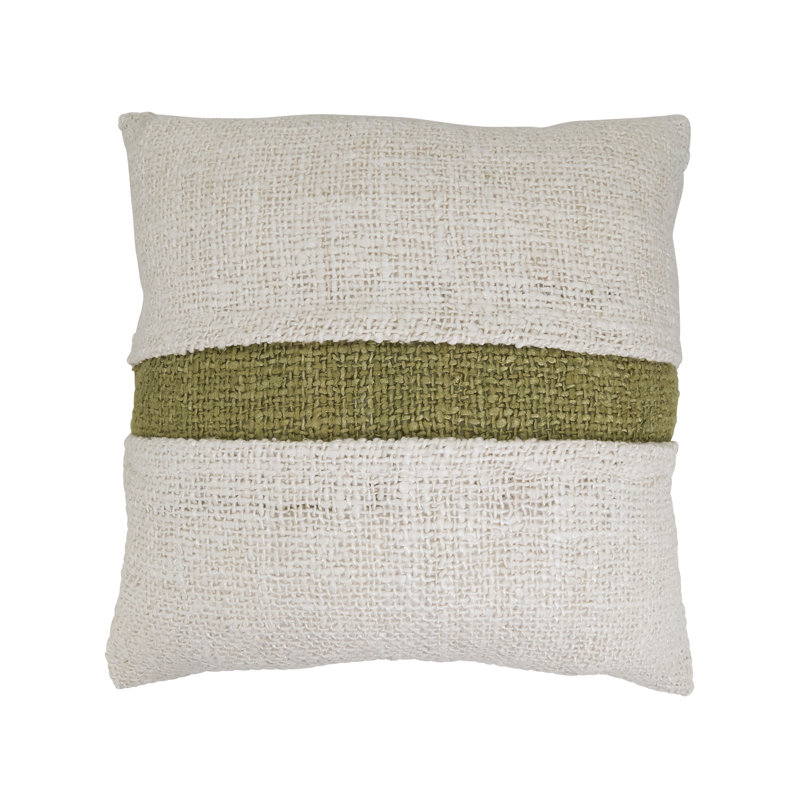 Coussin en polyester, Vert, Polyester