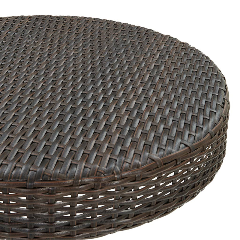 Table de bar en rotin, Marron, 29,7 po x 41,7 po (diamètre x H)