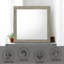 Miroir à finition gris clair