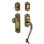 Windsor Handleset with Single Cylinder Deadbolt and Door Knob and Rosette