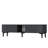 Modern TV Stand, Anthracite, 59.1 x 15.9 x 12.6 Inches | 100% Melamine Coated Particle Board, Thickness: 0.7 Inches | Wall-Mountable Design, Stylish Geometric Look, Perfect for Living Room & Entertainment Spaces-725440103