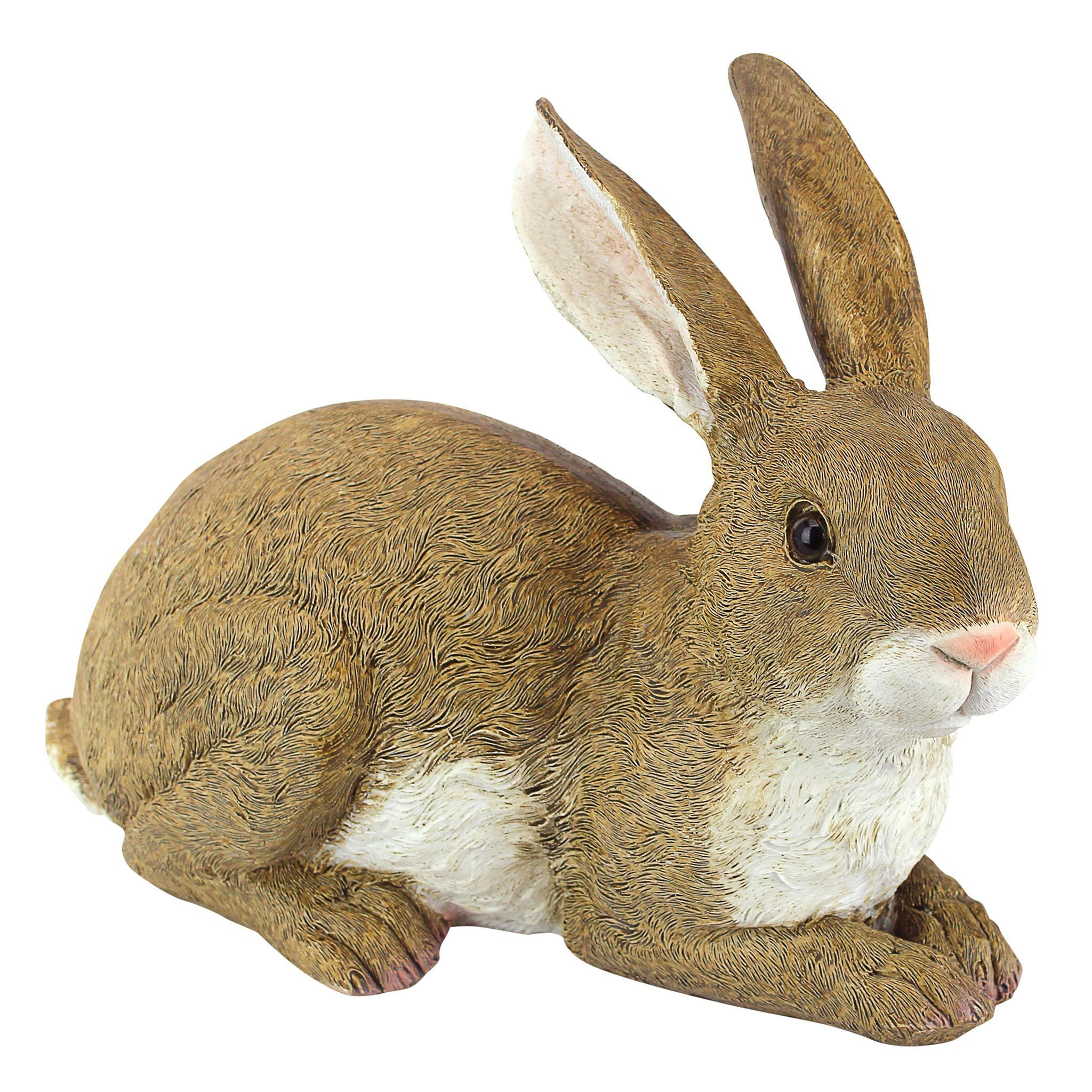 August Grove Bashful Bunny: Outdoor Garden Statue of a Lying Down ...