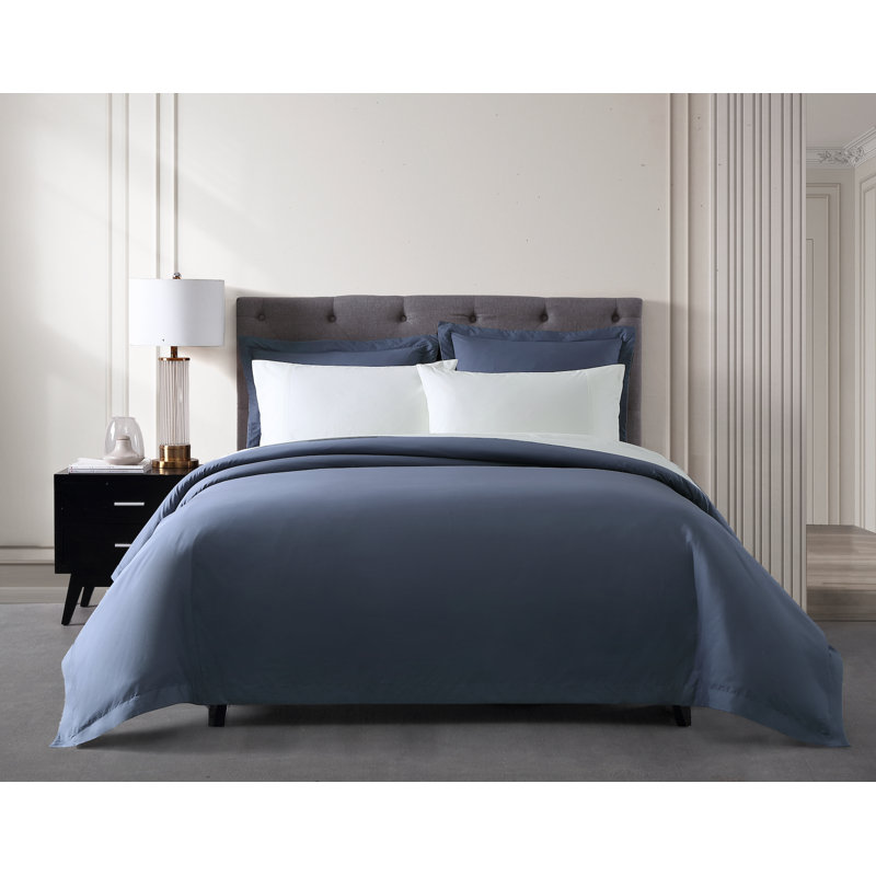 Ultra Percale Duvet Cover Set, King + 2 King Pillow Shams, Slate
