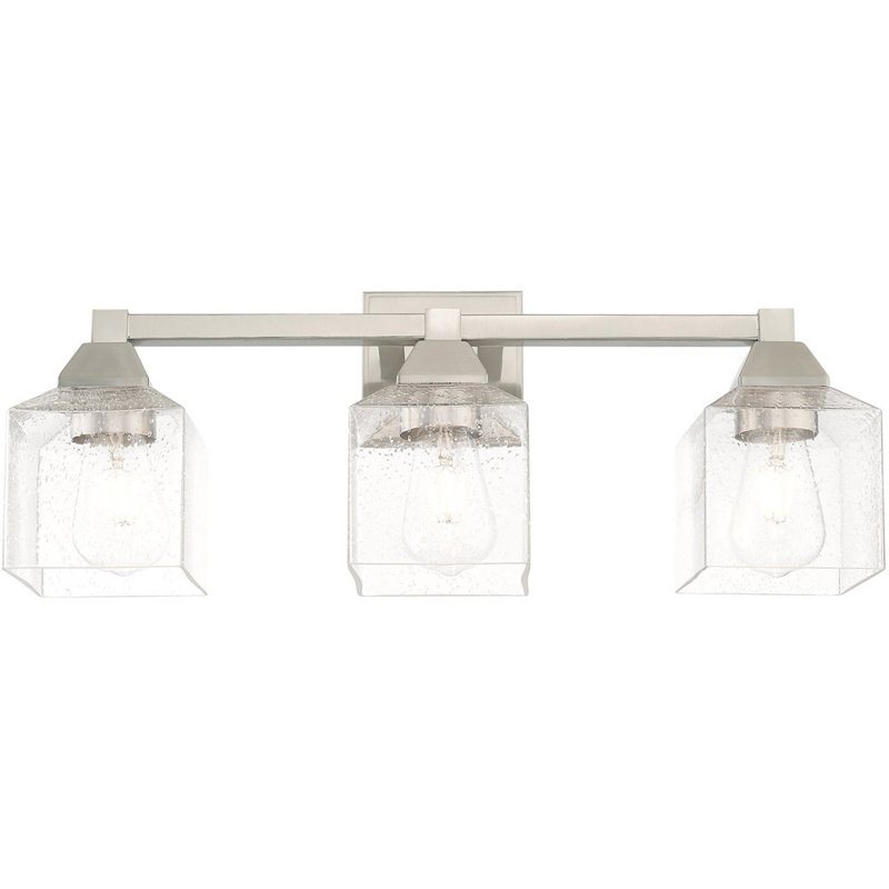 Éclairage pour meuble-lavabo à 3 lumières Begga, Blanc