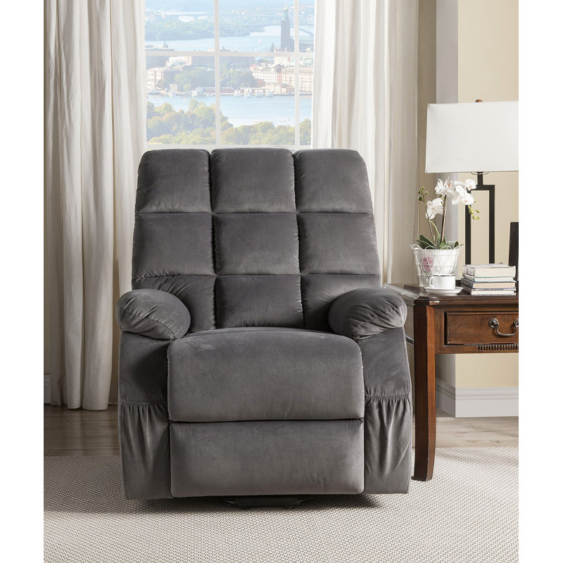 Fauteuil inclinable gris Power Lift avec massage