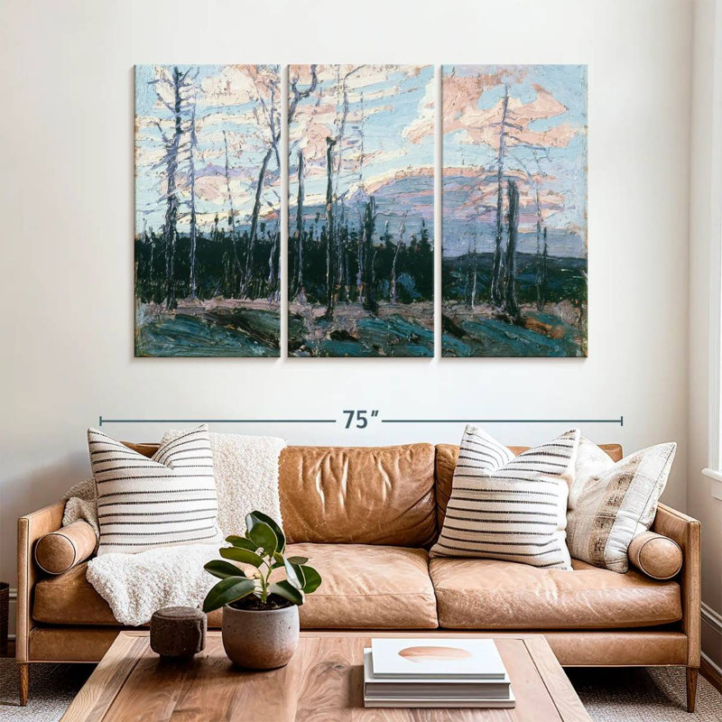 Avery Terre brûlée au coucher du soleil, H 42 po x l 65 po