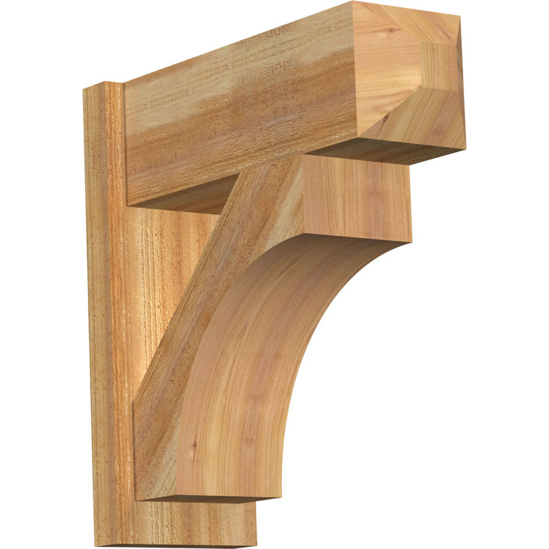 Persienne en bois rustique Westlake Craftsman, Cèdre rouge de l'Ouest de 8 po (sciage brut), P 34 po x H 34 po