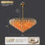 Lustre en cristal doré superposé - tailles multiples, suspension réglable, ampoules E12 incluses, éclairage élégant pour la salle à manger et le salon-846577054-846577051