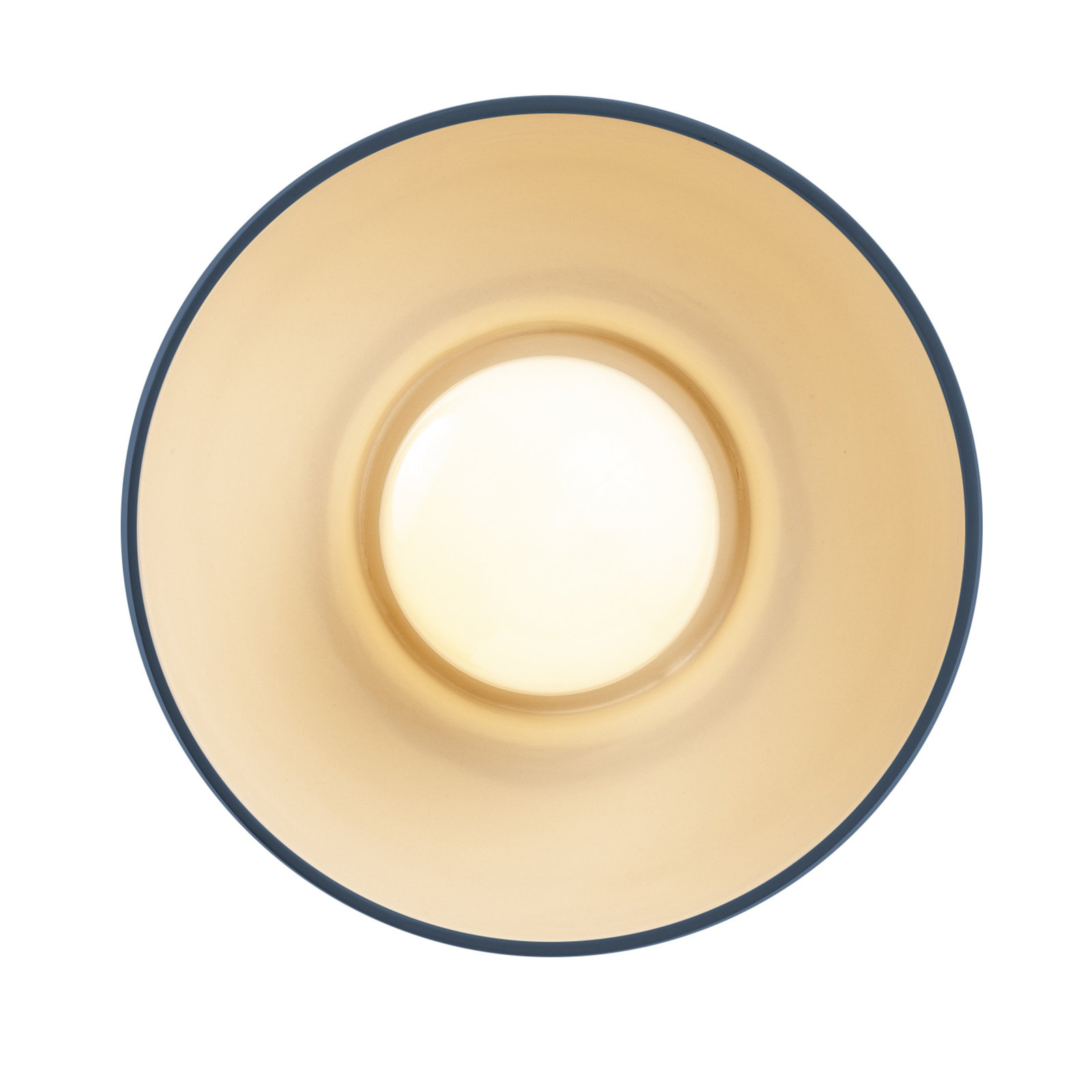 Rana Single Light Dimmable Ceramic Sconce, Midnight Sky/Matte White