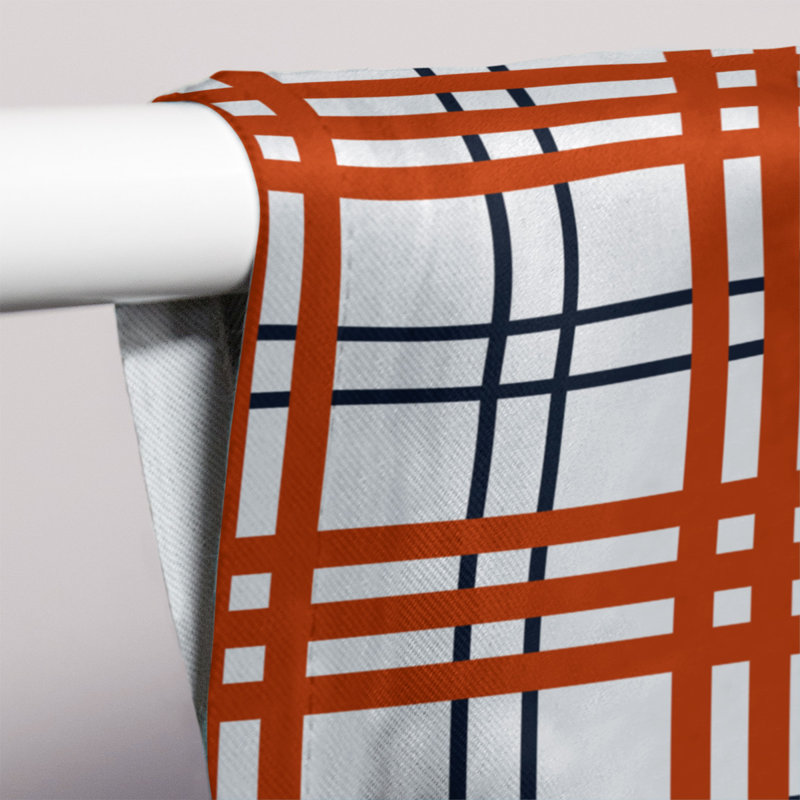 Sheer Curtain Single Panel, Tennessee Football Orange/White/Blue