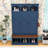 Hall Tree with Bench, 3 Hidden Cabinets and 5 Hooks-918932509