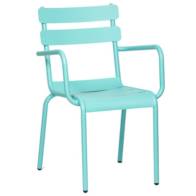 Sarolta 46cm H Stacking Side Chair in Blue