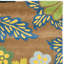 Tapis brun / multicolore en laine touffeté à la main Clovill-578937371