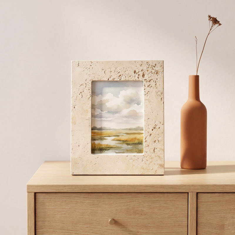 Deluna Travertine Photo Frame