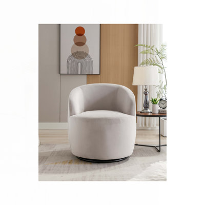 Fauteuil demi-tonneau pivotant