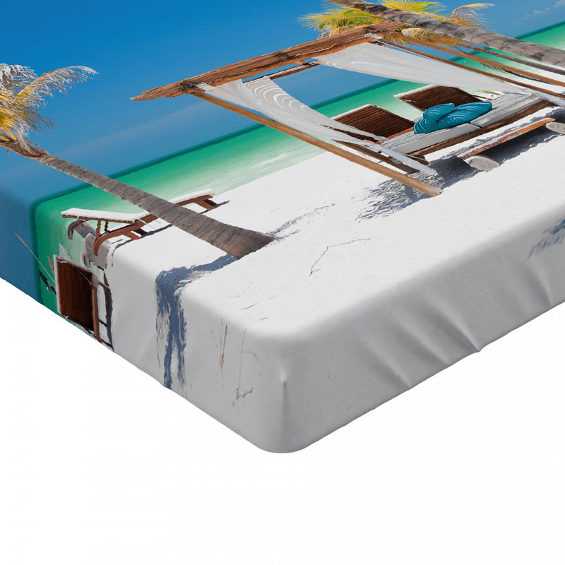 Drap-housse pour lits de plage entre palmiers, Drap-housse grand