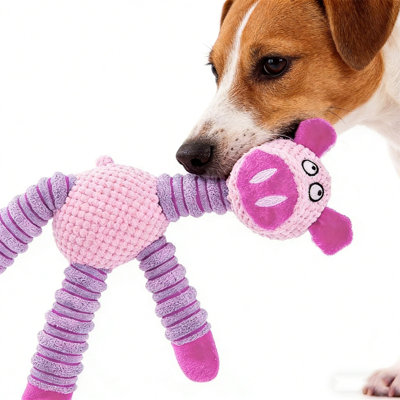 Dog Chew Toy 2026  Squeaky Dog Toys For Aggressive Chewers Interactive Supplies For Teeth Cleaning