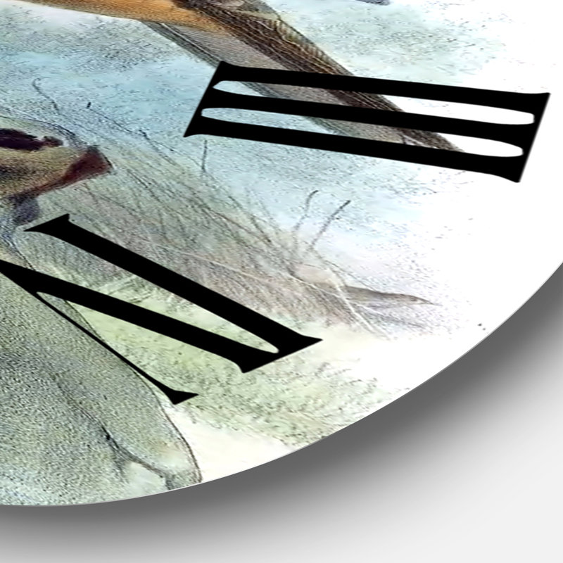 Une monographie des oiseaux du paradis - Horloge murale traditionnelle, Moyenne