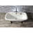 Kingston Brass Aqua Eden 67-Inch Cast Iron Rectangular Double Ended Clawfoot Tub (No Faucet Drillings)-36261717