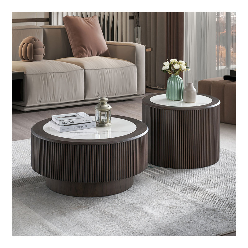 Ensemble de tables basses Modern Faux Marble