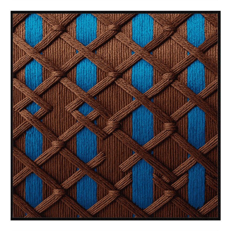 Machine Washable Trellis Black Area Rug, Square 6'