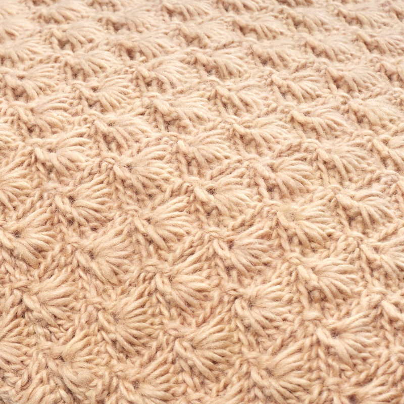 Coussin décoratif en mélange de laine Makrome, Mélange de duvet, H 20 po x l 20 po, Rose