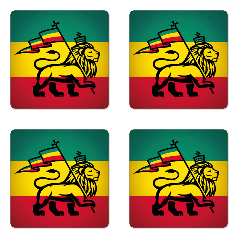 Sous-verre rasta