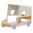 Car Bed With Pillow, Ceiling Cloth And LED-1743483616