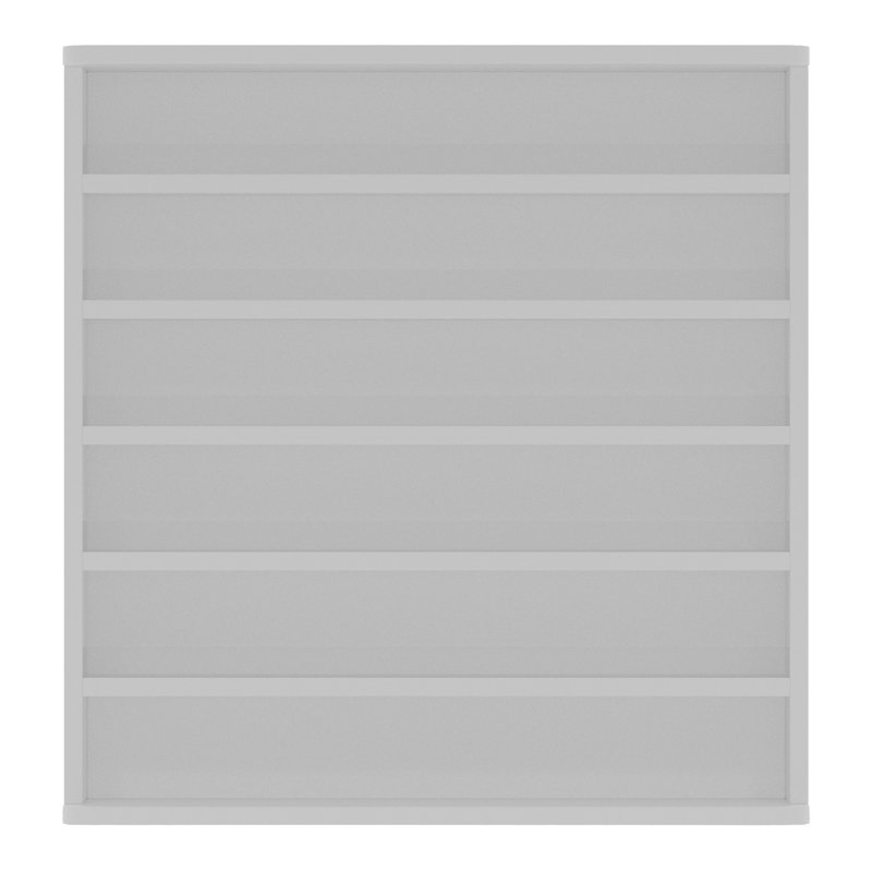 Support mural à 6 niveaux avec vernis à ongles en acrylique transparent pour salon ou meuble-lavabo, Blanc