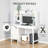 Farmhouse Computer Desk With Hutch And Cabinet, Home Office Desk With Storage, For Study-114223727