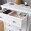 Armoire de rangement moderne à 5 tiroirs - Commode haute pour commode de chambre à coucher