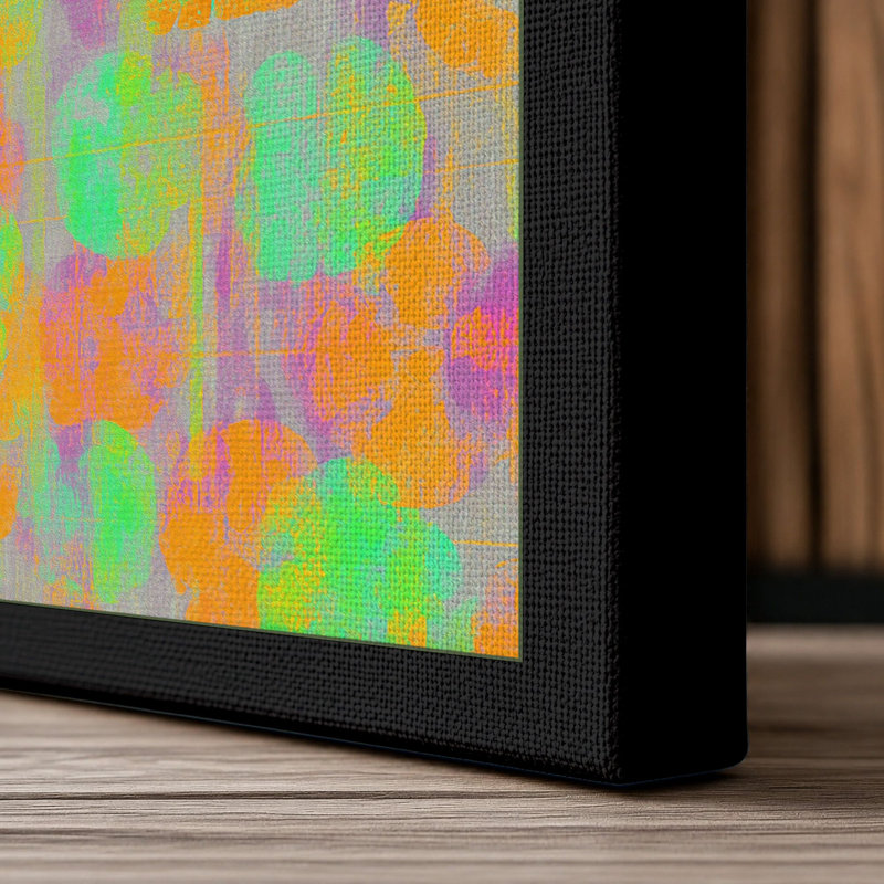 Striped Geometry Geometric - Print, 30x20 - 76.2 x 50.8 cm, Black Border