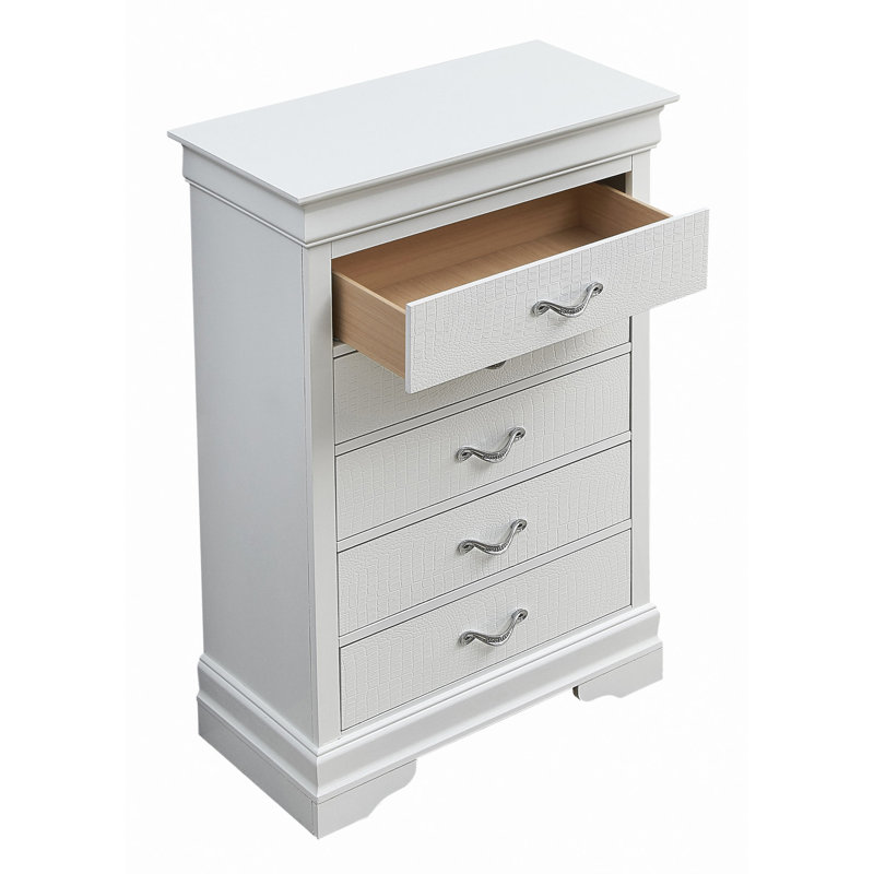 Commode à lingerie 7 tiroirs Citronelle, Blanc 1