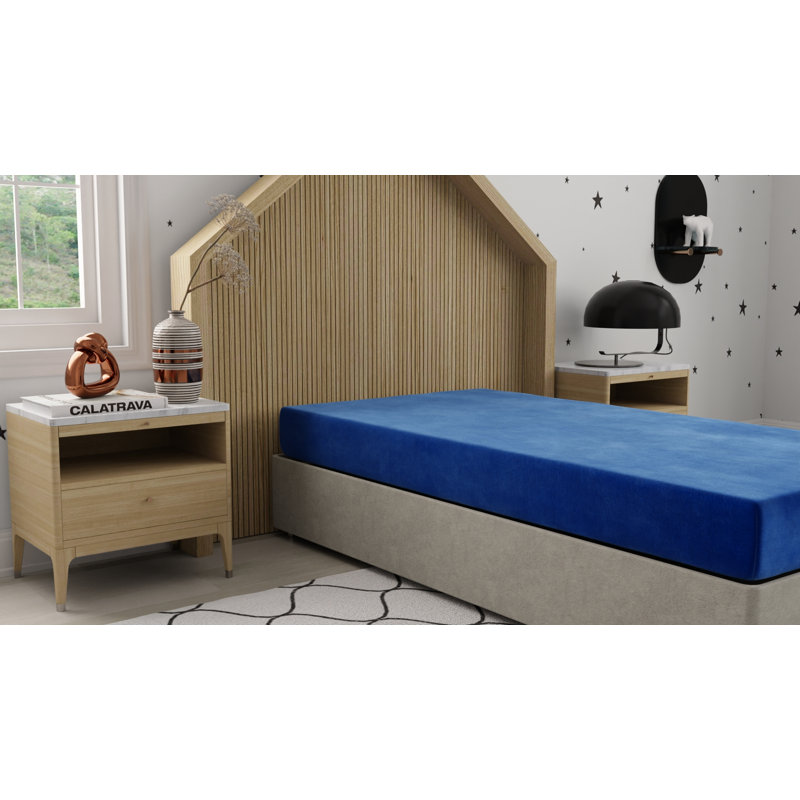 Matelas pour lit de bébé bleu imperméable 7 "Kids Pedic