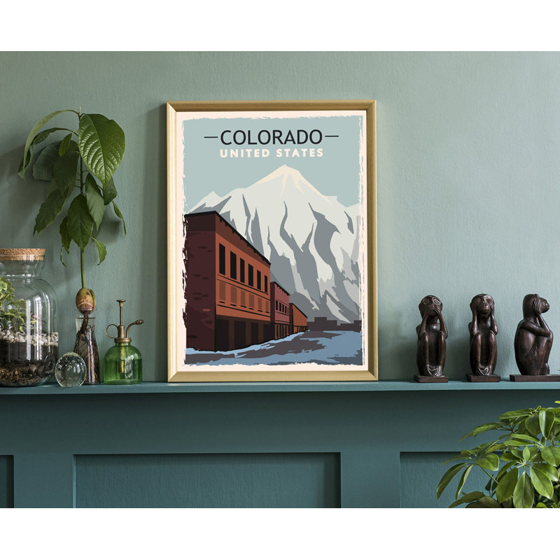 Colorado, style rétro, affiche de voyage, impression rétro sans cadre, art mural maison et bureau, L 11 po x H 14 po