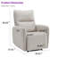 Fauteuil inclinable électrique l 29,5 po Bonin avec deux ports USB Bonin-863328002