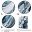 Bleu et gris Elixir éthéré III - art mural abstrait-672395651-672395649
