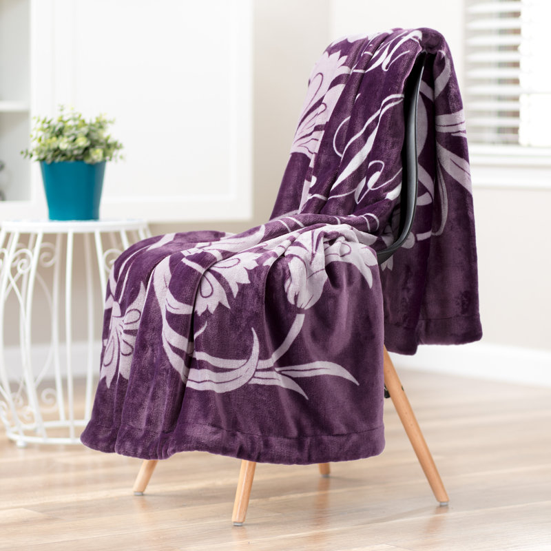Jeté « Best MOM ever », Aubergine