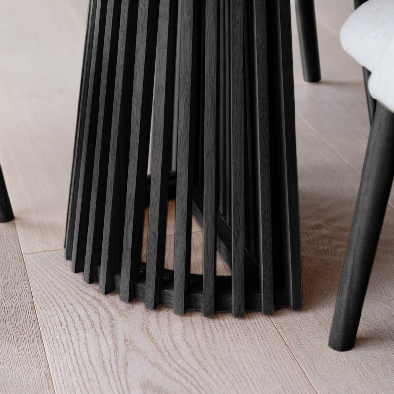 Hopley 6 - Person Dining Set, Black/Black/Sand