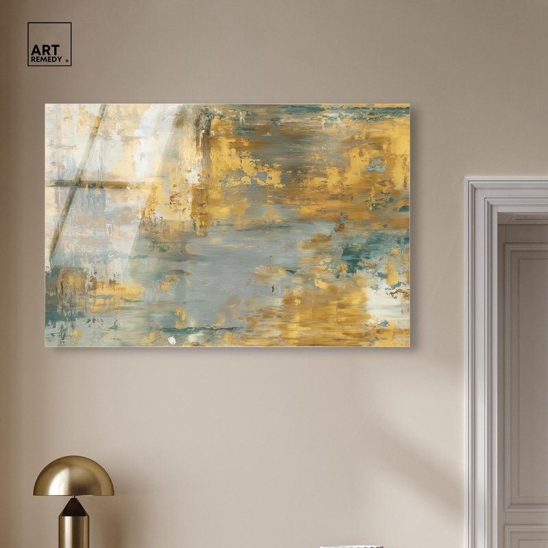 Rustic Glamour I, impression murale dorée sur toile par Art Remedy, prête à être suspendue, 45 x 30, H 30 po x l 45 po