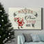 «Santa Stop Here», toile tendue avec châssis de qualité supérieure - prête à être accrochée-460220615