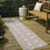 Cindia Casual Coastal Flamingos Two-Tone Pink/Cream Indoor/Outdoor Rug