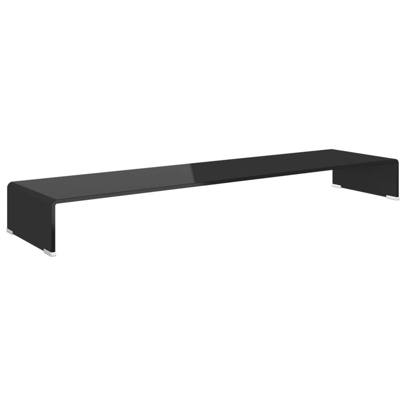 Meuble télé pour écran plat pour ordinateur portable, Noir, L 15,7 po