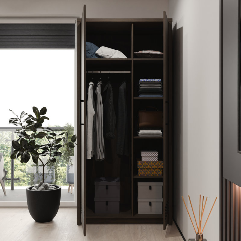 2 Door Manufactured Wood Wardrobe