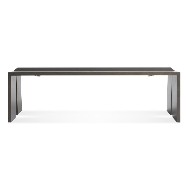 Amicable Solid Wood Dining Bench, Walnut, 17.5" H x 60" W  x 17.1" D