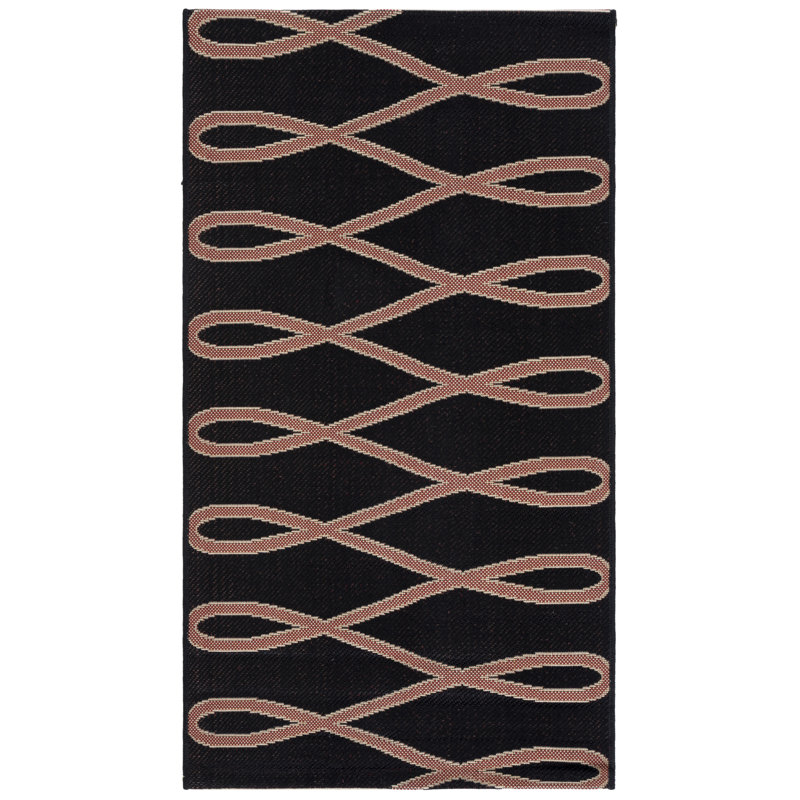 Tapis d'intérieur / extérieur à motif géométrique Sherree Performance, Rectangle 2'7" x 5'