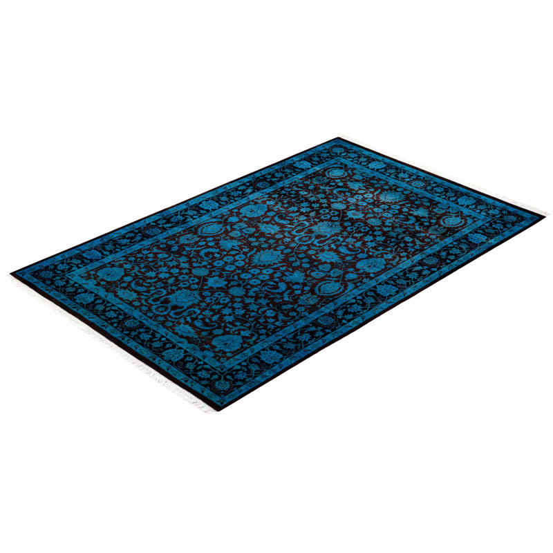 Fine Vibrance One-of-a-Kind 4' 2" X 6' 5" Hand Knotted Area Rug